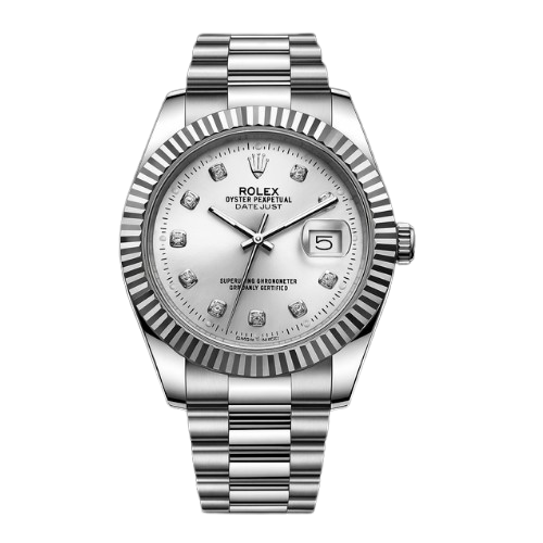 Stain-less Steel Ro_lex Watch With Date Ad_just Dial by Johri Vision