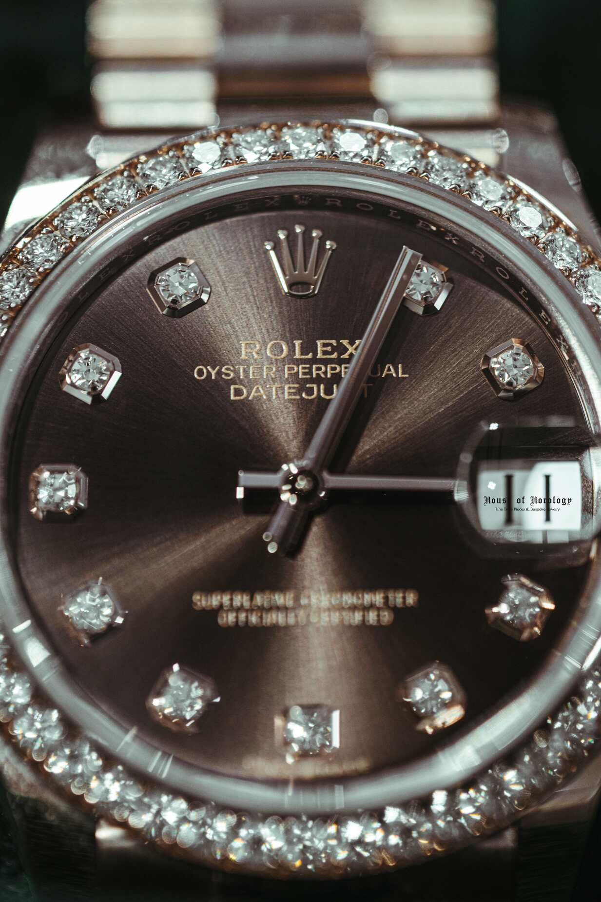 Rolex Datejust 31 Two Tone Everose Gold Chocolate Roman Pave 6 Dial 278271 | 2024 | 31mm
