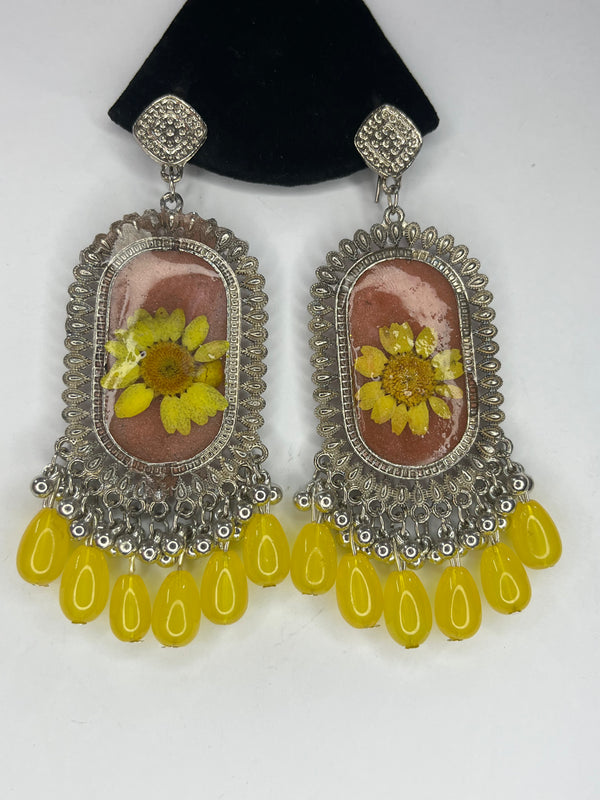 Owl Resin Art Earrings