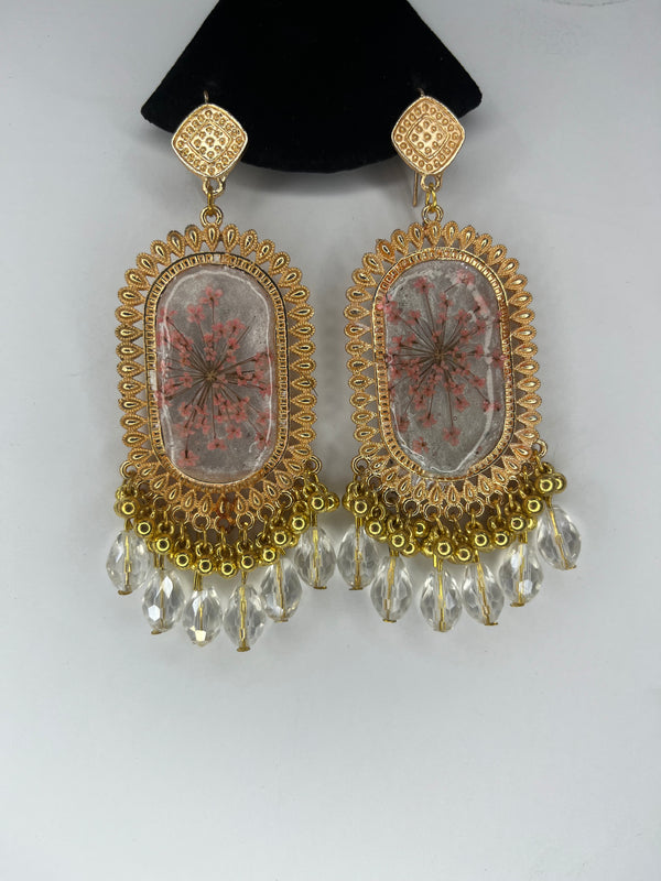 Owl Resin Art Earrings