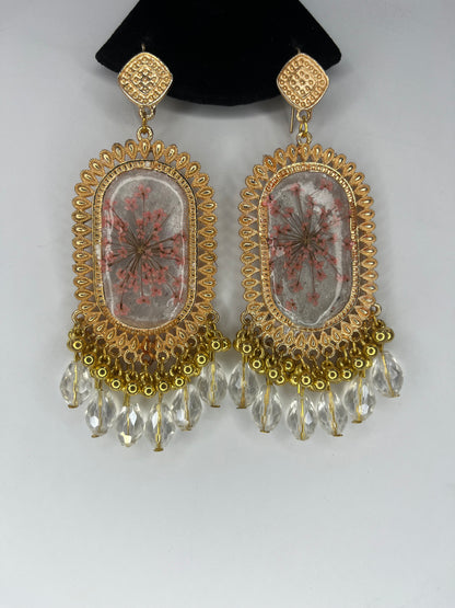 DreamGlow Resin Earrings – Perfect Wedding Match