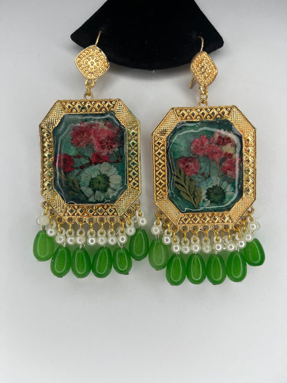 DreamGlow Resin Earrings – Perfect Wedding Match