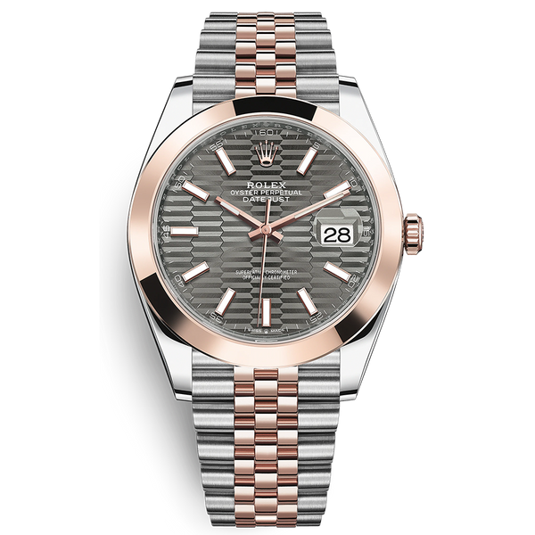 Rolex Datejust 41mm Slate, Fluted Motif Dial Smooth Bezel 126301