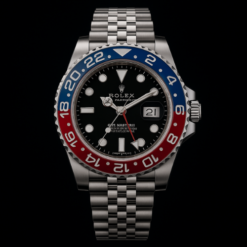 Rolex  Rotating Bazel Black Dial  – By Johri Vision