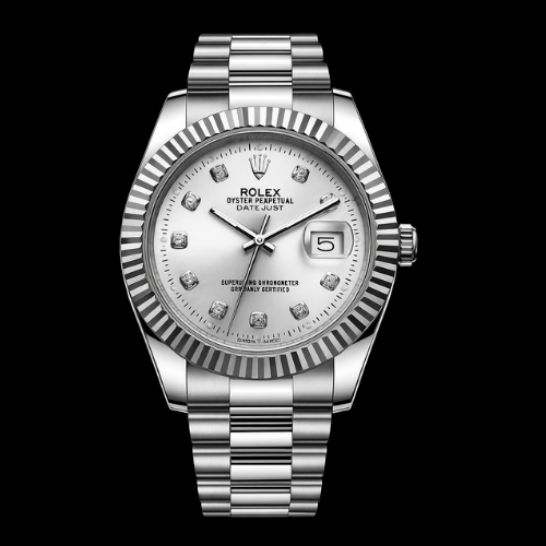 Stain-less Steel Ro_lex Watch With Date Ad_just Dial by Johri Vision
