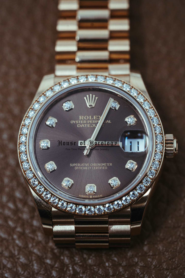 Rolex Datejust 31 Two Tone Everose Gold Chocolate Roman Pave 6 Dial 278271 | 2024 | 31mm