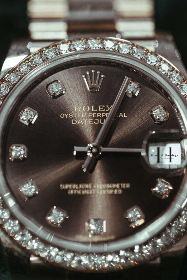 Rolex Datejust 31 Two Tone Everose Gold Chocolate Roman Pave 6 Dial 278271 | 2024 | 31mm